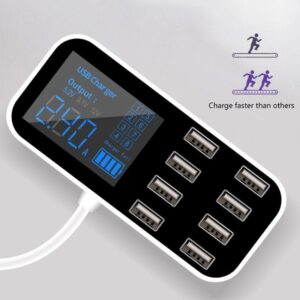 8 port USB charger- Charge 8 devices simultaneously
