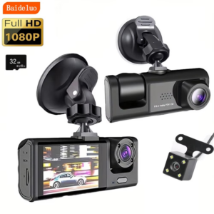 Dashcam- 3 way camera